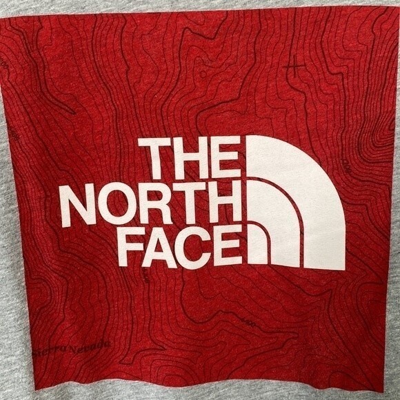 The North Face Long Sleeve Logo Tee Heather Gray Athletic Crew Neck Gorpcore - Picture 4 of 14